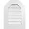 Ekena Millwork Octagonal Top Surface Mount PVC Gable Vent: Functional, w/ 3-1/2"W x 1"P Standard Frame, 18"W x 24"H GVPOT18X2401SF - alternate 1